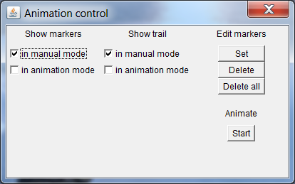 the animation control dialog